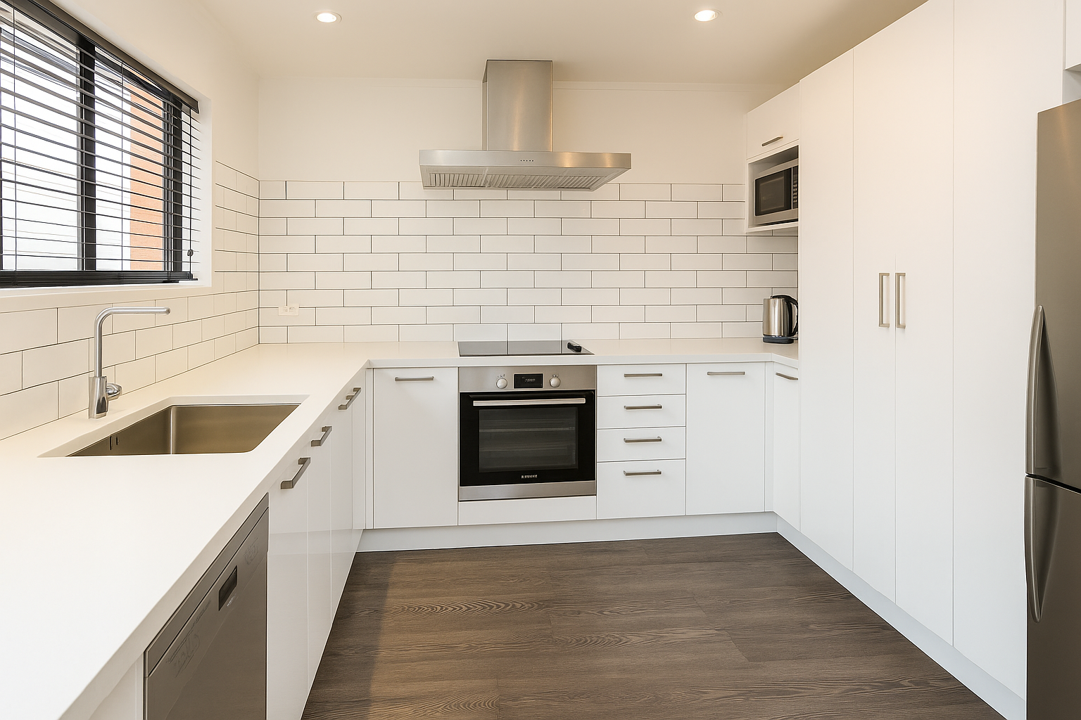 Auckland home renovation and bathroom addition by Add Value Renovations — modern second bathroom, refreshed kitchen and new deck