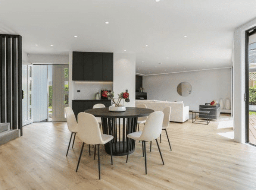 Epsom home dining room after renovation