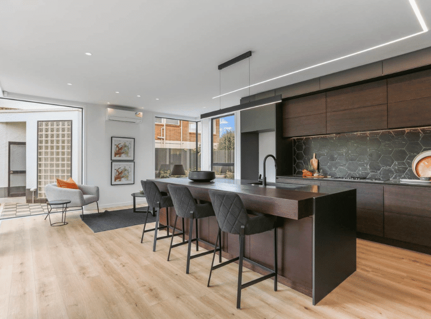 Epsom home kitchen after reclad and renovation
