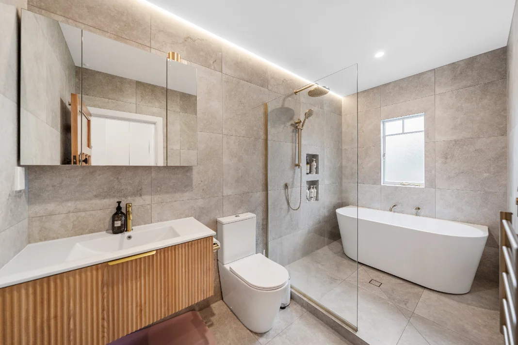 Finished Add Value Renovations bathroom with standard selections fitted