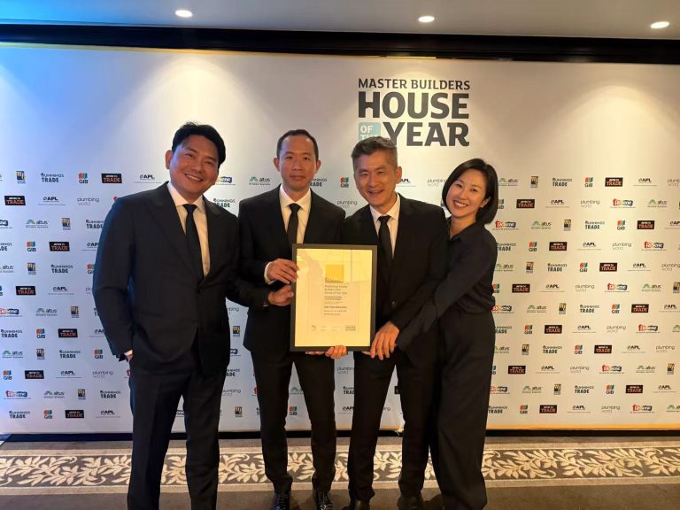 Add Value Renovations team accepting their House of the Year 2025 Gold Award